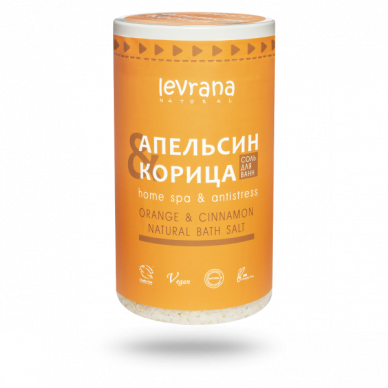 Соль для ванн с маслом апельсина и корицы Levrana