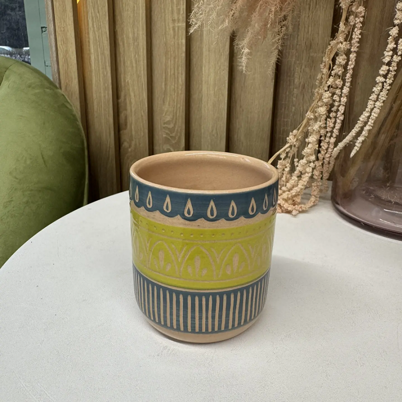 Стакан с росписью в технике сграффито Fabrica