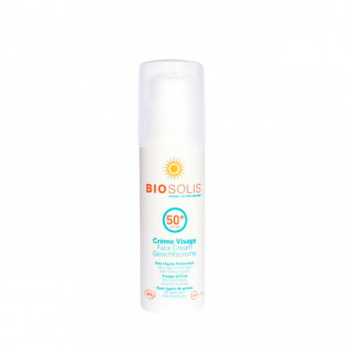 Крем солнцезащитный для лица SPF50+ Biosolis